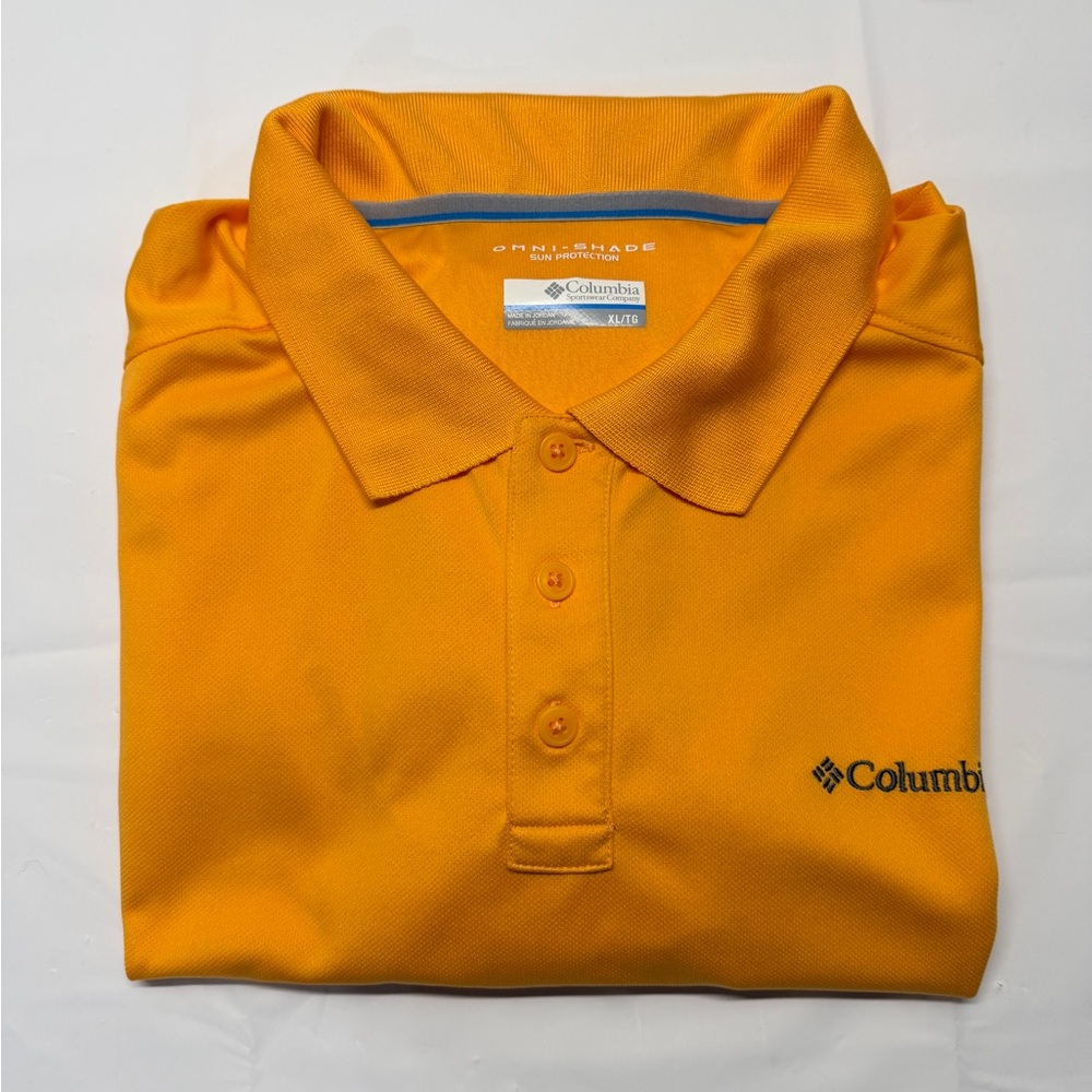 Columbia Men’s Short-Sleeve‎ Polo — Orange